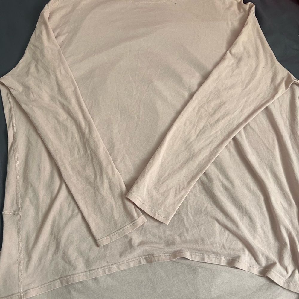 lululemon athletica Soft Pale Pink Long Sleeve Tee